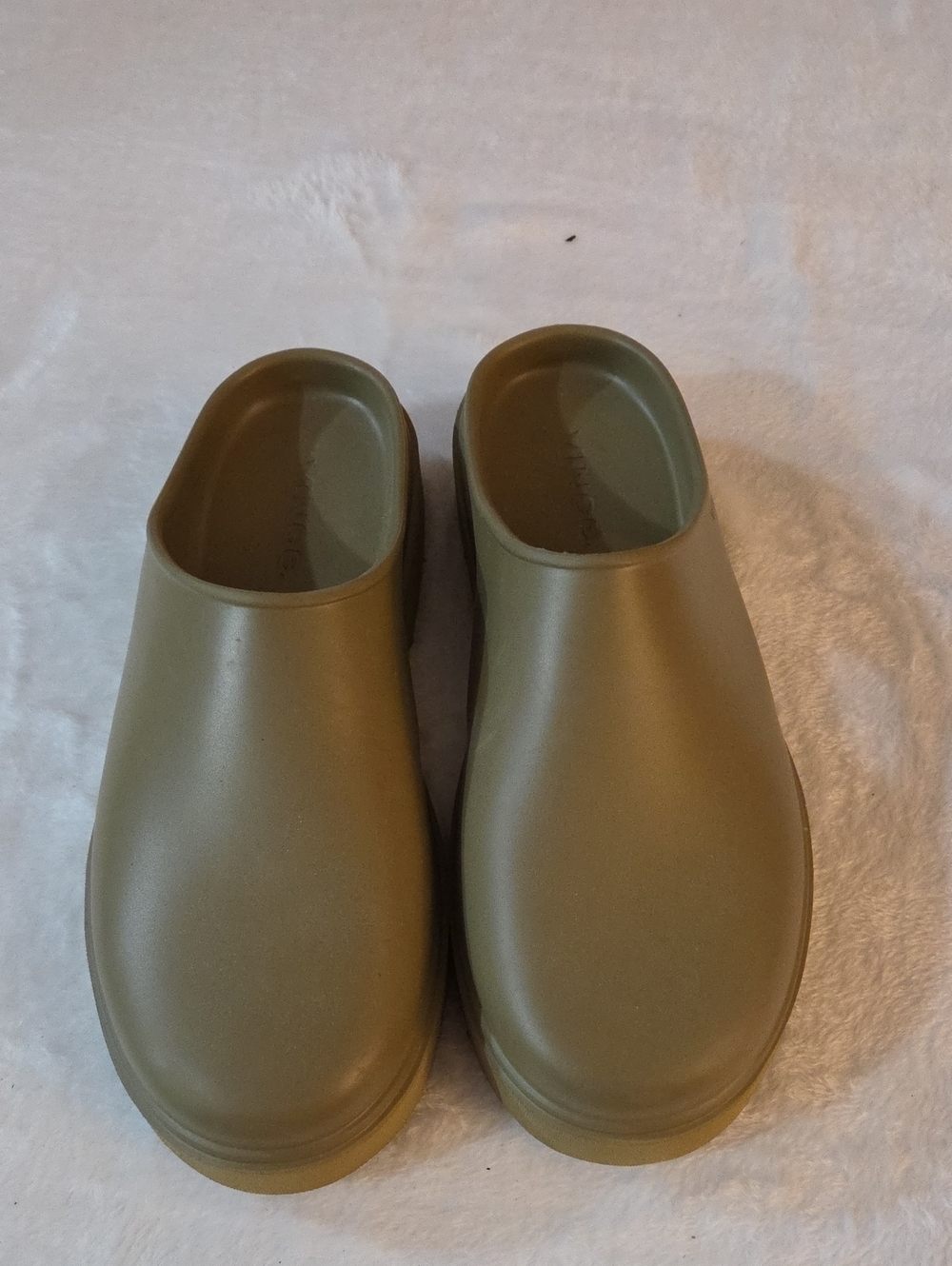 Vince Olive Slip-On Clogs
